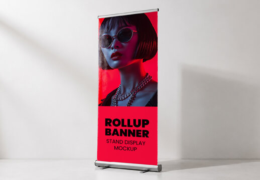 Rollup Banner Stand Display Mockup