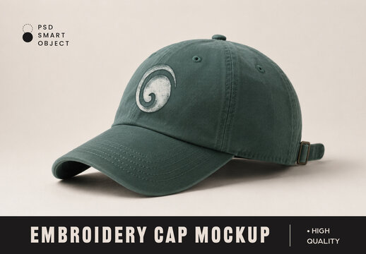 Embroidery Cap Mockup