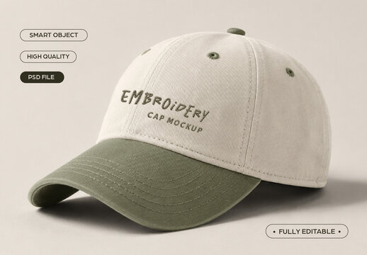 Embroidery Cap Mockup