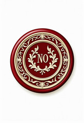 Fototapeta premium Red and Gold Wax Seal