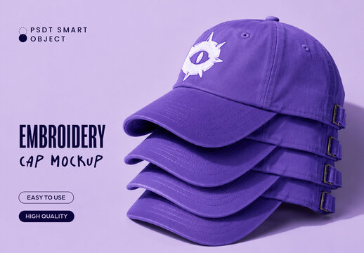 Embroidery Cap Mockup