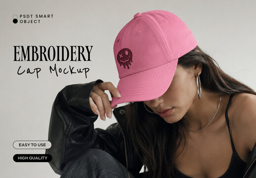Embroidery Cap Mockup