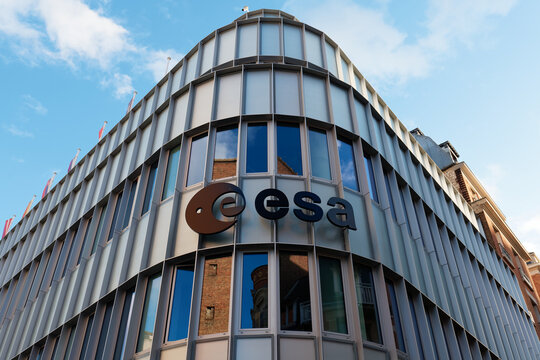 PARIS, FRANCE - March 15, 2026 : The European Space Agency ESA headquarters located on rue Mario Nikis in 15th district of Paris . ESA remains at the forefront of space research and exploration.