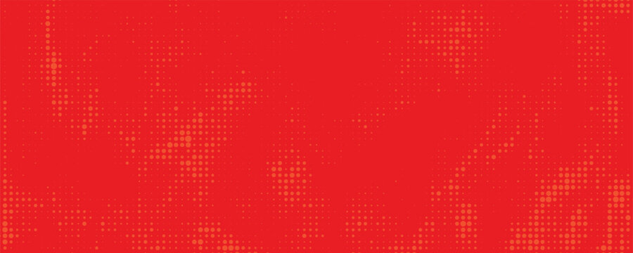 Dots halftone orange color pattern gradient texture with technology digital background. Dots pop art comics with summer background.