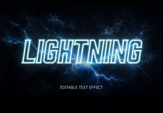 Lightning Text Effect