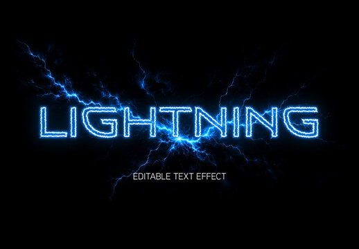 Lightning Text Effect