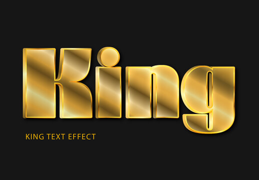 King Gold Text Effect
