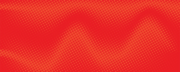Dots halftone orange color pattern gradient texture with technology digital background. Dots pop art comics with summer background. © Eka