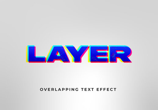 Overlapping Layer Text Effect