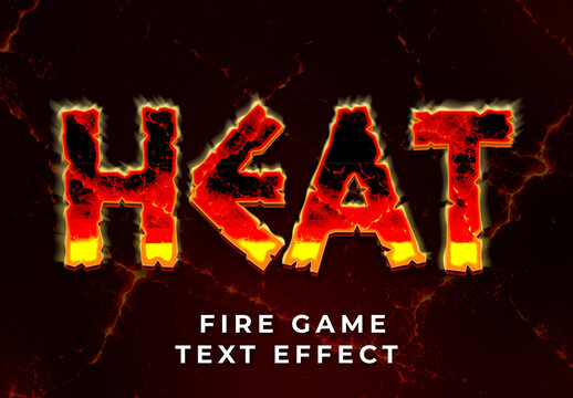 Fire Game Text Effect