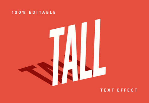 Tall Text Effect
