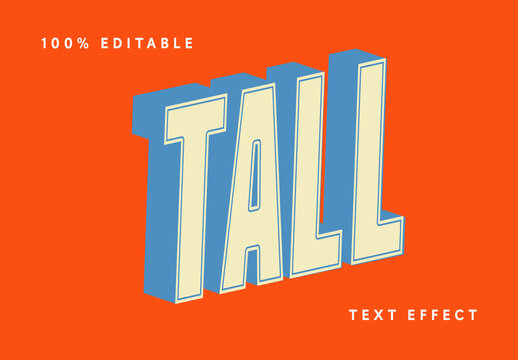Tall Text Effect