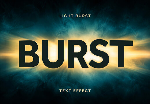 Light Burst Text Effect