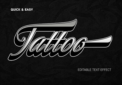 Tattoo Text Effect