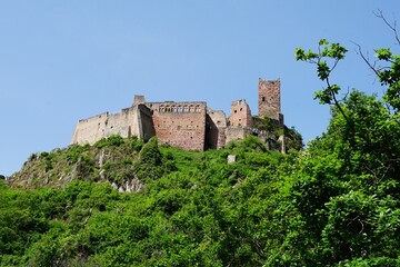 Fototapeta premium Ruins of Château de Saint-Ulrich in Alsace, France