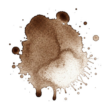 a hyper-detailed macro photograph of a dense organic fluid texture, resembling dried rust stain, rendered in warm sepia tone against a transparent background, utilizing high-contrast raking light.