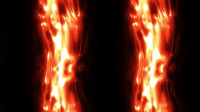 Fire, blazing flame animation on black background, realistic burning effect, floating sparks, glowing embers, cinematic overlay, alpha channel, seamless loop, motion graphics, heat