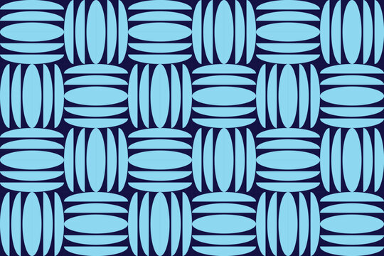 Blue Colors Geometric Pattern Background Circle Shapes and Designs