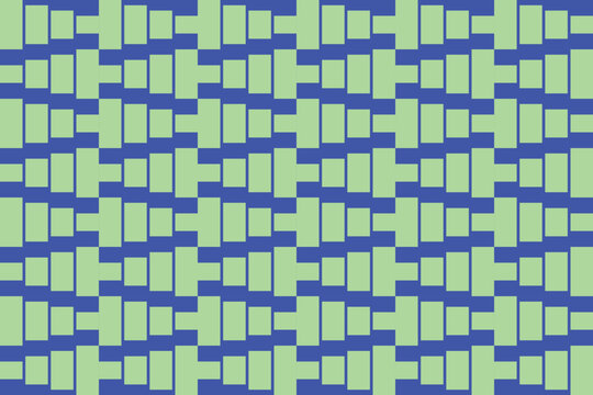 Rectangle Square Green Geometric Pattern Background