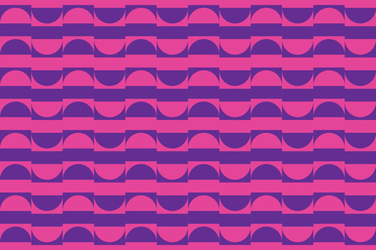 Red Circle Shapes Geometric Pattern Background