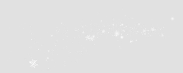 Christmas snow particles and frost texture. PNG winter decoration for layouts. Brings holiday magic to visual creations. © kleinstock