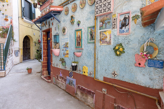 Italy. Vietri sul Mare. Views of the streets of Vietri sul Mare.