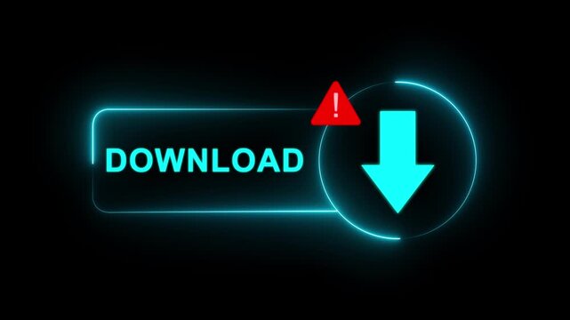 Get instant access now click the download button for quick data retrieval and file transfer. Motion graphics of download concept.
