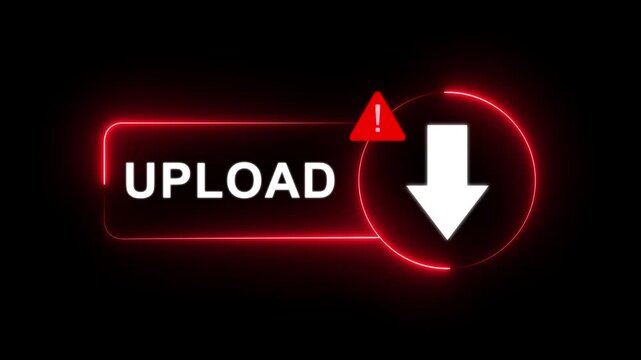 Get instant access now click the download button for quick data retrieval and file transfer. Motion graphics of upload concept.