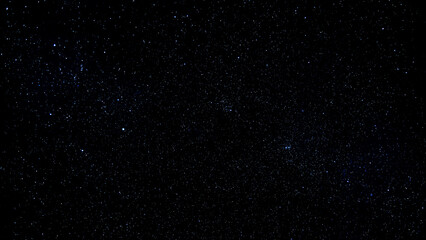 Abstract Falling Snowflakes and Rain Drops on Black Window Background with Glowing Blue Night Sky Stars Galaxy Dust Cosmic Nebula and Starfield for Christmas Space Astronomy Nature Backdrop © Hameed-Ahmed