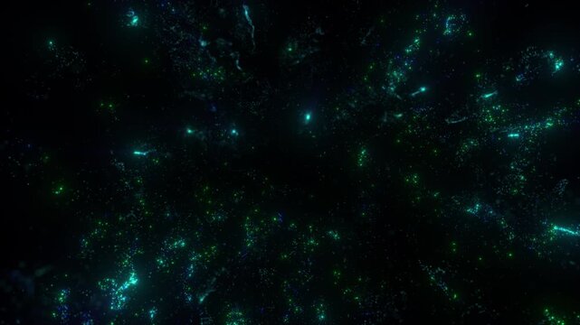 4K Blue Plasma Energy Explosion Abstract Background. Glowing Particle Burst, Electric Light Rays, Sci-Fi Motion Graphics, Logo Reveal Animation, 60 FPS, 2160p