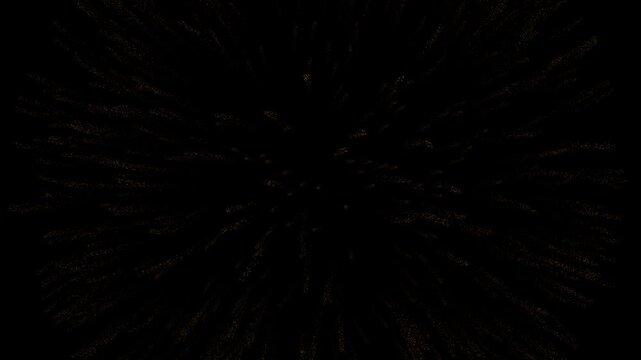 Golden Explosion of Glowing Particles on Black Background | 4K Abstract Glitter Effect