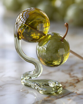 Molten sugar creates a beautiful cascade of golden sweetness