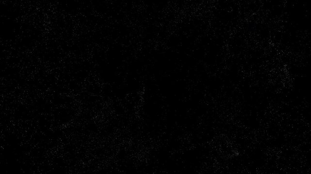 4K White Particle Ring on Black Background. Monochrome Flowing Particle Mesh, Abstract Energy Halo, Glowing Motion Graphics Overlay, Logo Reveal Animation, 60 FPS, 2160p
