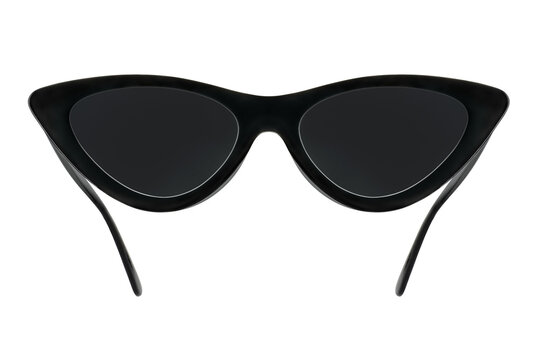 Fashionable sunglasses isolated on white. Stylish accessory