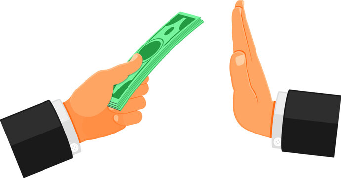 stop corruption concept