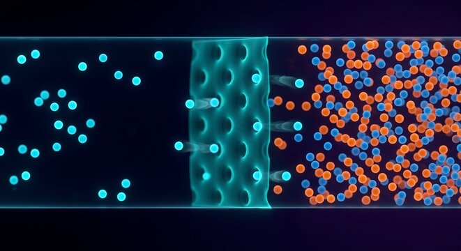 Fluorescent Osmosis Membrane Visualization With Dense Solute Gradient