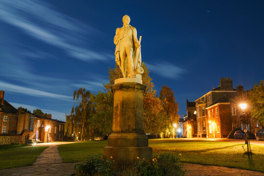 Horatio Nelson staue in Norwich, England. One of Britains most heroic leaders
