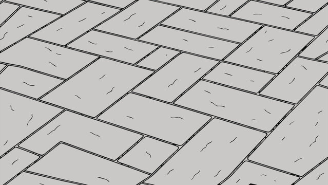 Seamless Gray Concrete Paving Stone Texture with Random Ashlar Pattern for Outdoor Architectural Pavement Background