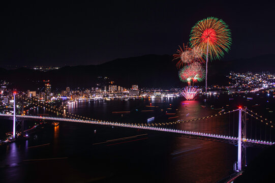関門海峡花火大会（門司会場）