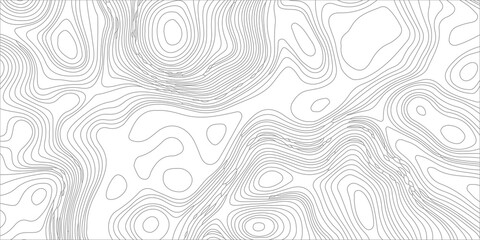 Abstract topographic map background with grey contour lines on white background for geography cartography and design. Grey topographic contour lines on a crisp white backdrop. © Creative Arts