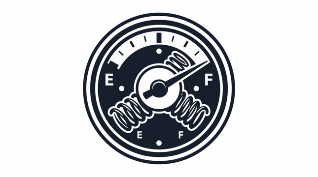 Circular dashboard gauge icon showing level indicators.