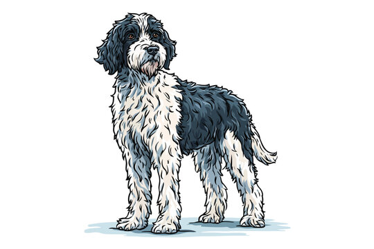 Portuguese Water Dog isolated