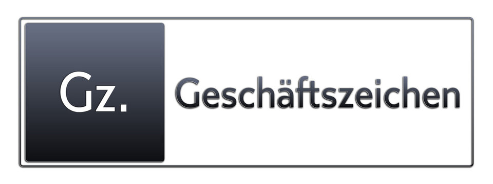 Gz. - Gesch&auml;ftszeichen - Jura Rechts Abk&uuml;rzung
