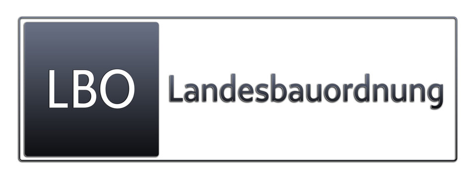 LBO - Landesbauordnung - Jura Rechts Abk&uuml;rzung