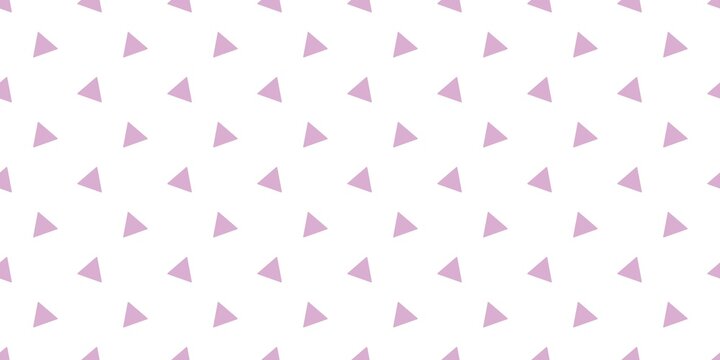 Soft lilac purple geometric triangles scattered over a white background canvas. Airy seamless aesthetic backdrop for trendy teen boutique packaging boxes, journal pages, and tech accessories.