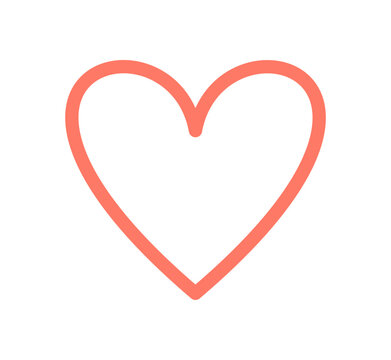 Camp heart icon in cartoon doodle and color line. Nature and outdoor theme with graphic style, symbol adventure concept, perfect as icon item or camp sign.