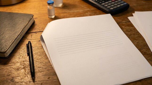 Noncompartmental pharmacokinetic analysis report showing AUC and Cmax and Tmax parameters on a research desk.