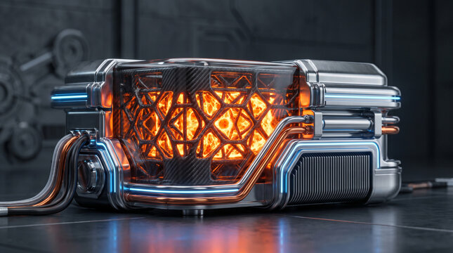 Solid-state supercapacitor module storing energy with glowing carbon microgrid structure