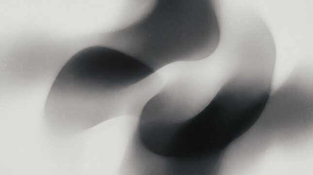 Abstract monochrome fluid wave graphic design pattern with abstract monochrome background gradient creative minimalist composition wallpaper decorative contrast backdrop movement ethereal