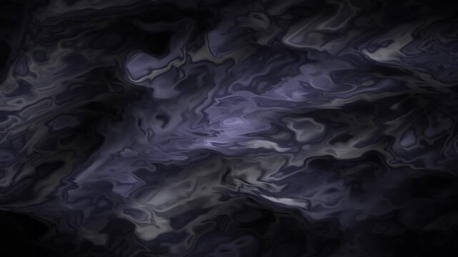 Abstract Dark Fluid Motion Background with Billowing Grey and Purple Swirls